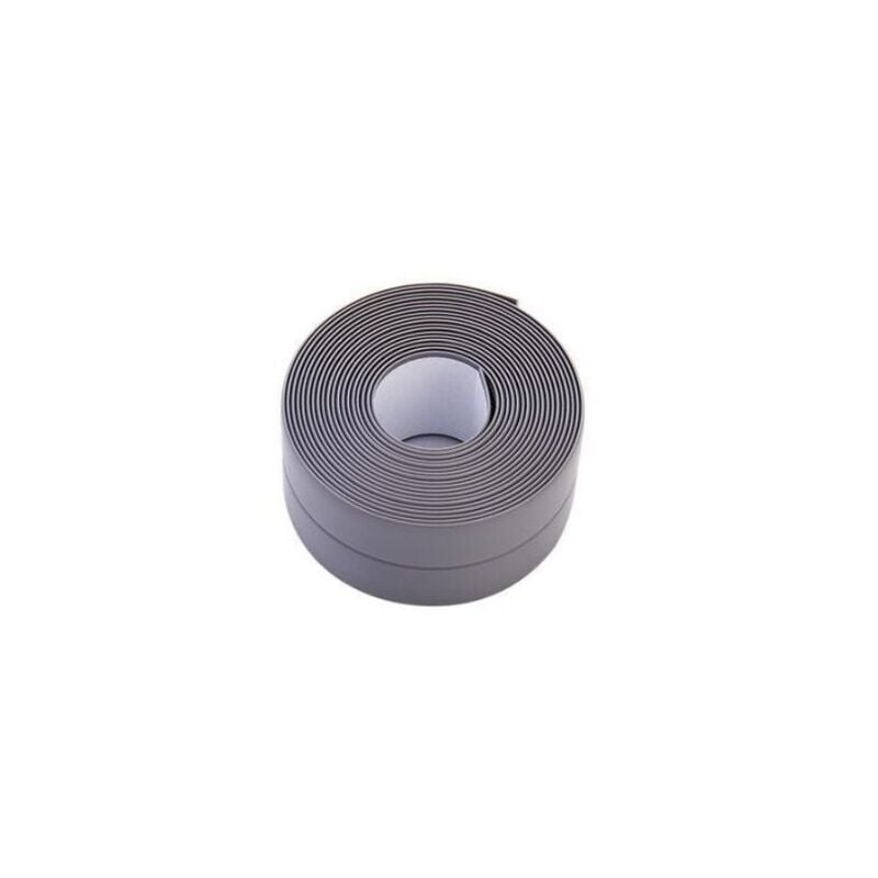 foto del prodotto snq 1pc grigio rotoli striscia sigillante impermeabile, guarnizione per bagno, nastro adesivo in pvc per cucina, toilette, vasca da bagno