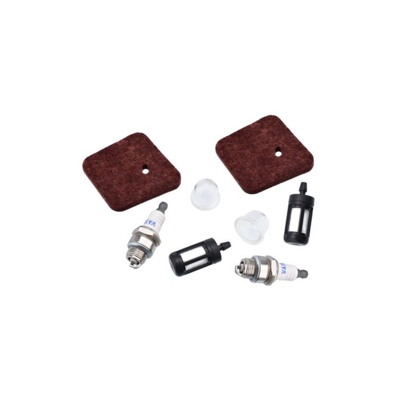 foto del prodotto snq 2 ensembles de filtre air, filtre carburant, bougie d allumage, carburateur, ampoule d amorce, compatible avec stihl fs38 fs45 fs46 fs55