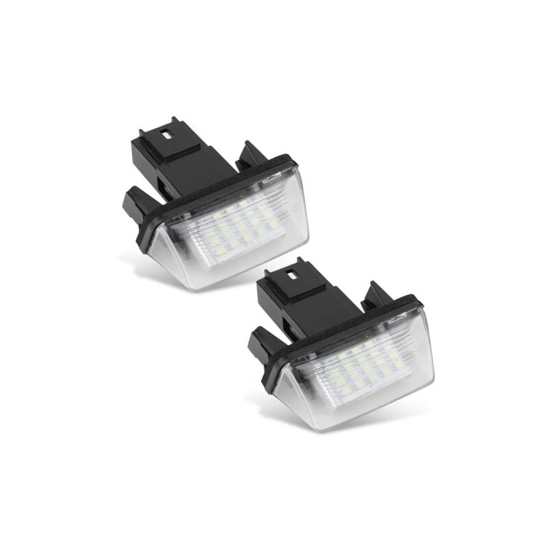 foto del prodotto snq 2 pezzi 18 led luce targa auto sinistra e destra per c3 2002 2009 berlingo 306 307 406 5008