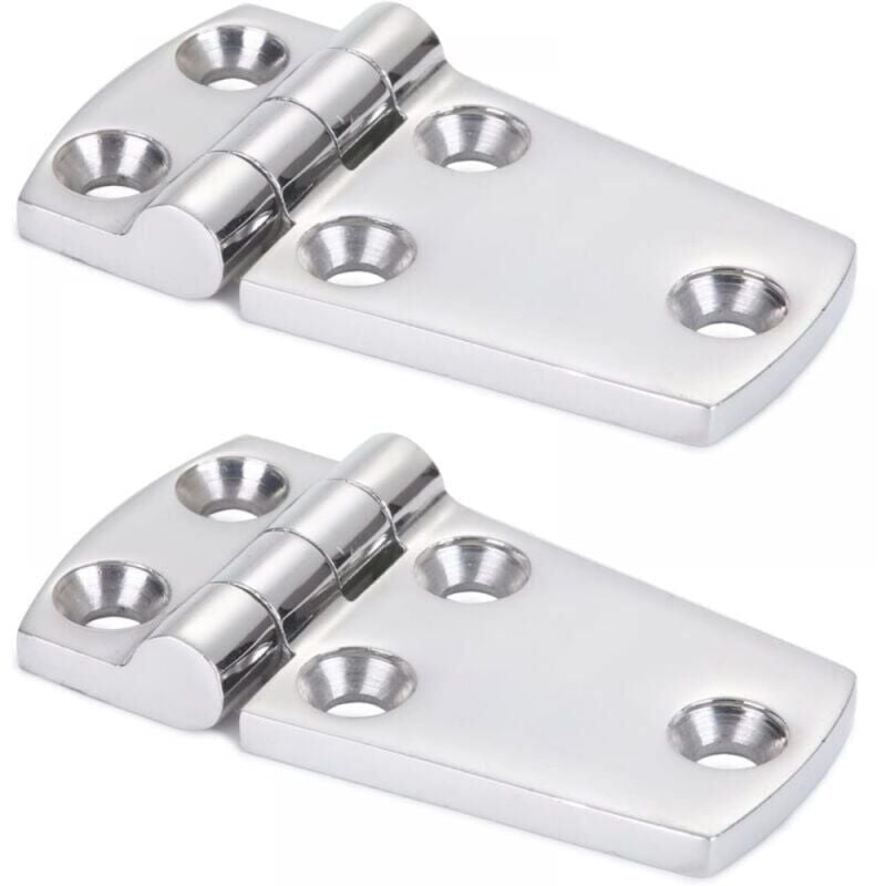 foto del prodotto snq 2 pezzi 38 mm x 70 mm staffa hardware cerniera porta acciaio cerniera barca acciaio resistente cerniera piattaforma mobile acciaio inossidabile