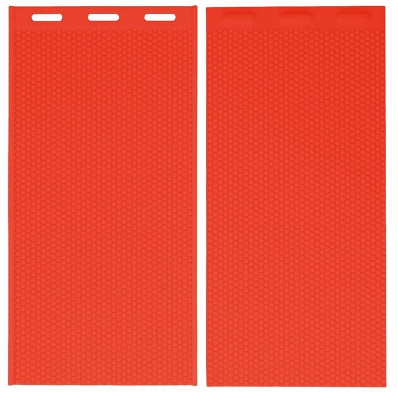 foto del prodotto snq 2 pezzi 5,4 mm stampo in silicone per cera d api stampo per pressa per fondazione in cera d api forniture per apicoltura 44x28 cm rosso