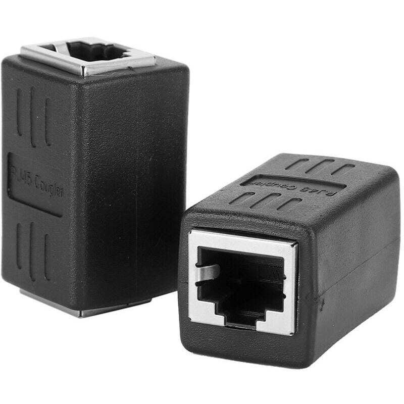 foto del prodotto snq 2 pezzi accoppiatore cavo, femmina ad a per cat7 cat6 cat5e lan a rj45 lan accoppiatore tipo incorporato