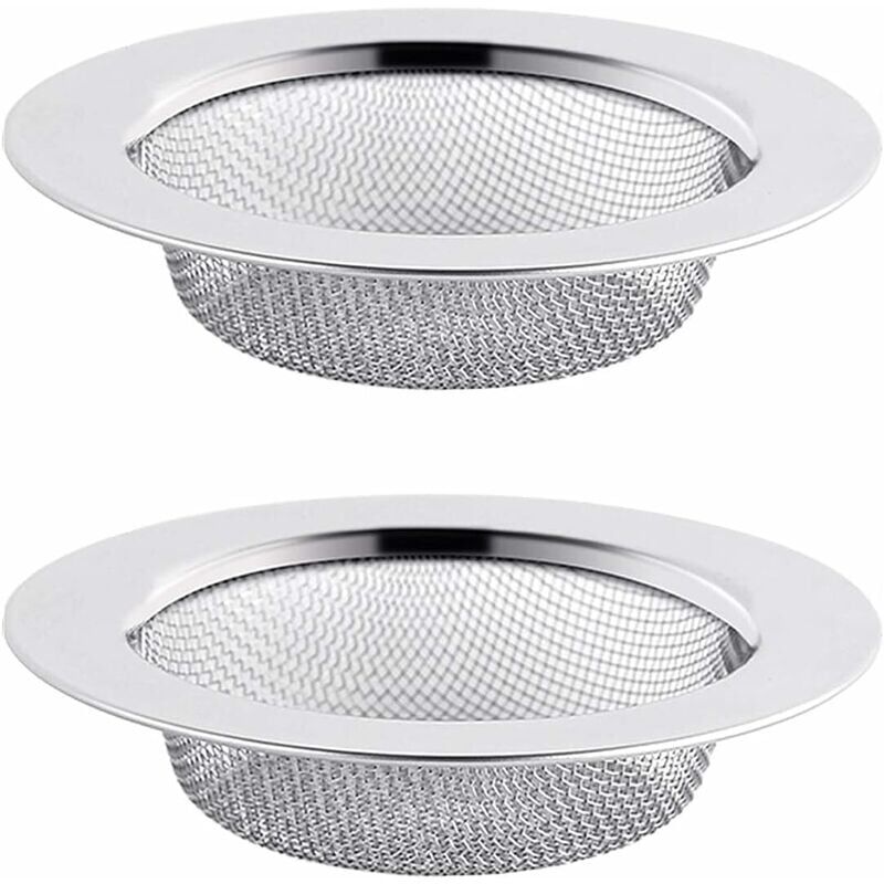 foto del prodotto snq 2 pezzi filtro lavello in acciaio inox, filtro di scarico da 11,5 cm, filtro lavello, filtro lavello, filtro lavello cucina