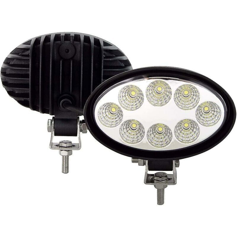 foto del prodotto snq 2 pezzi ovale trattore led luce di lavoro 14 cm 5.5 24 w led spotlight 12 v 24 v ip67 impermeabile led flood fendinebbia per 4x4 auto camion