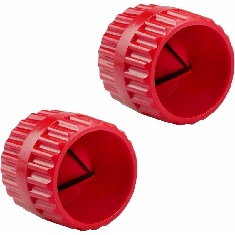 foto del prodotto snq 2 pezzi sbavatore in rame, sbavatore universale per tubi interni ed esterni, alesatore interno ed esterno per 5 38 mm