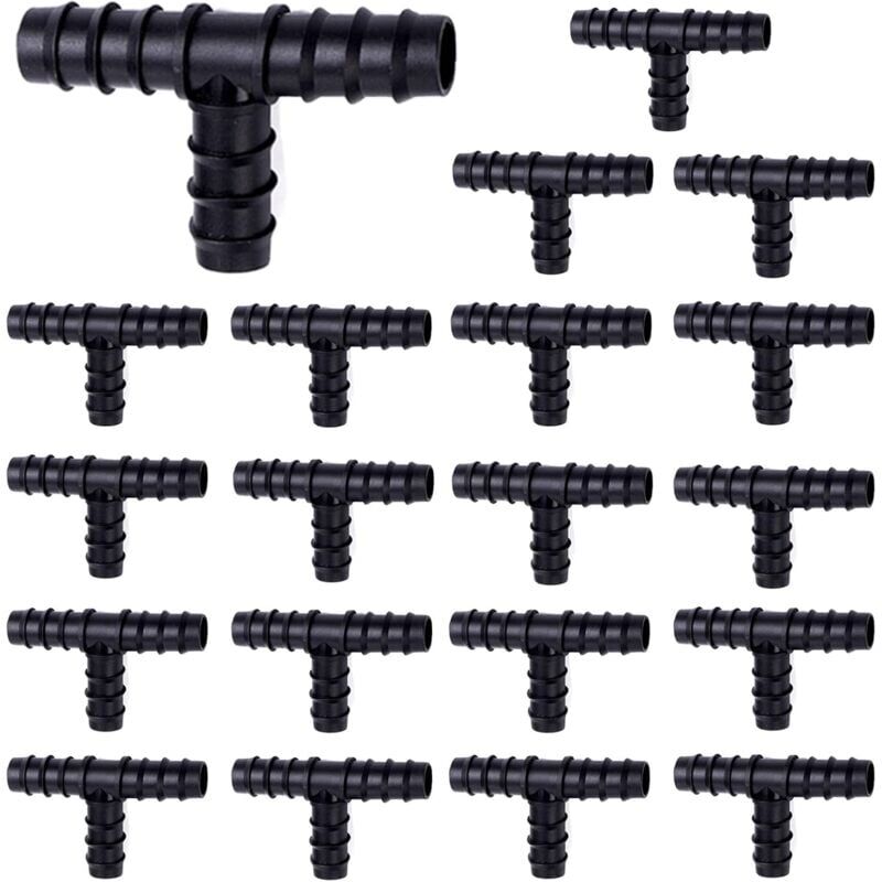 foto del prodotto snq 20 connettori per tubi flessibili per sistema di irrigazione da 16 mm, raccordi a t per tubi da 16 mm, assortimenti di connettori per tubi