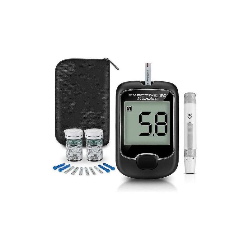 foto del prodotto snq 2023 nuovo misuratore di glicemia kit di test per il diabete con 50 strisce reattive monitor per la glicemia test per la glicemia nel sangue