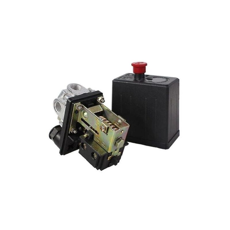 foto del prodotto snq 240v 175psi valvola di controllo dell interruttore della pressione del compressore d aria per impieghi gravosi nero