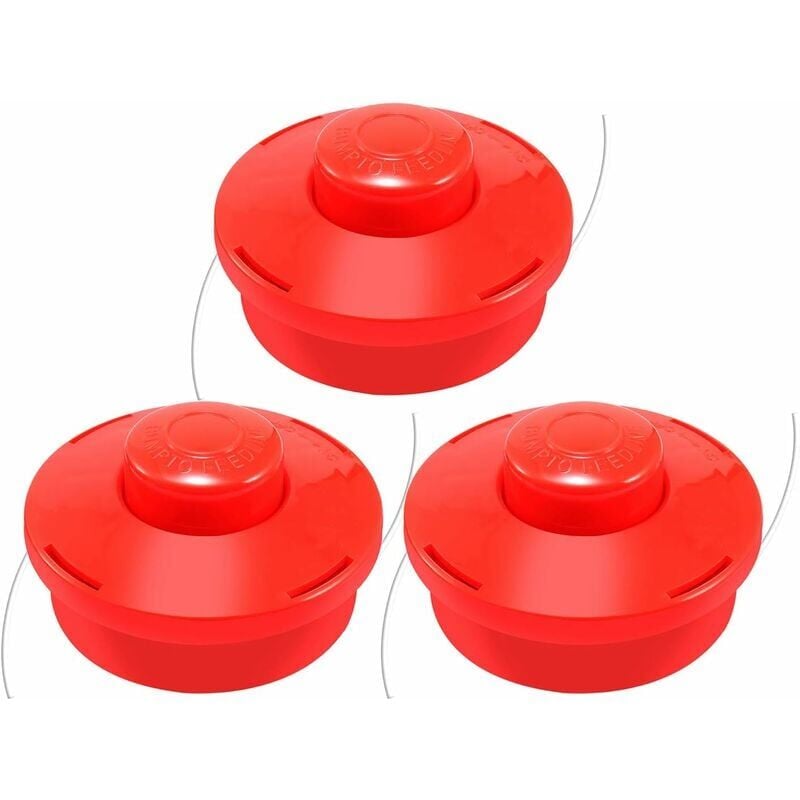 foto del prodotto snq 3x testina universale per decespugliatore con filo di nylon 3x rosso 