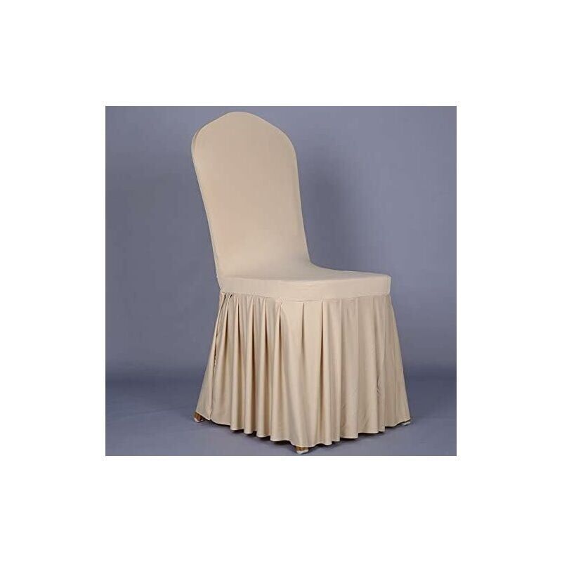 foto del prodotto snq 4 pezzi coprisedie elastici universali, gonna elasticizzata per sedia per decorazione sedia, coprisedie elasticizzati, per cerimonia di