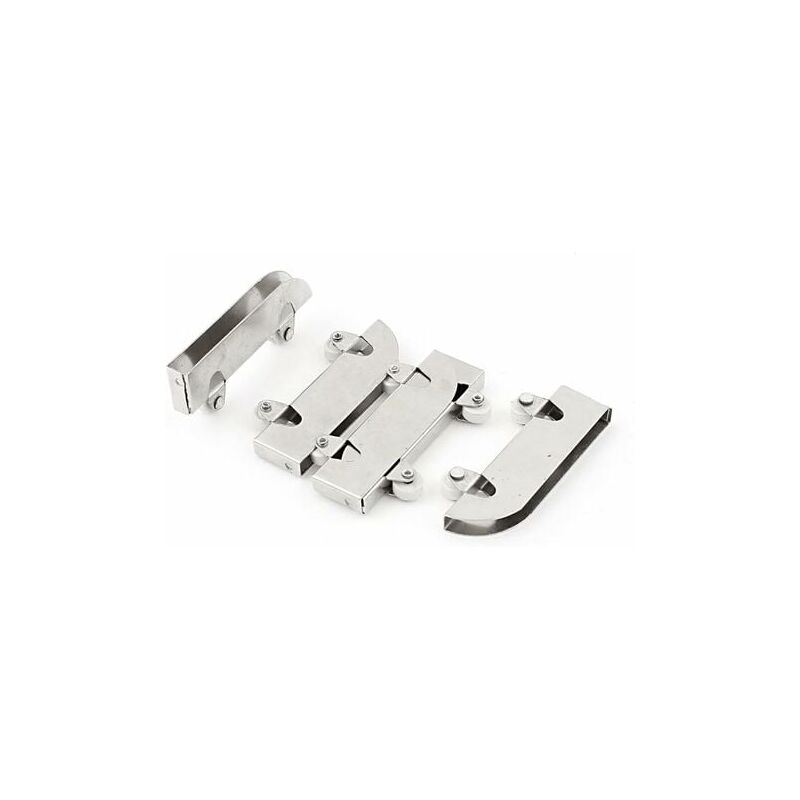 foto del prodotto snq 4 rulli per porte scorrevoli in vetro doppie ruote in acciaio inox 5 mm