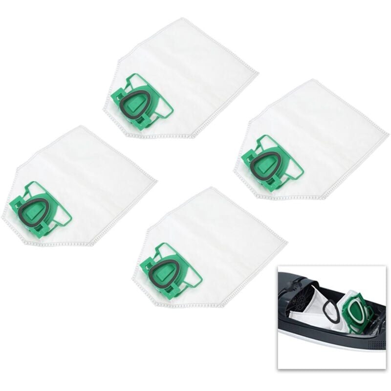 foto del prodotto snq 4 sacchetti per aspirapolvere in microfibra compatibili con vorwerk kobold vk200 vk135 vk136 vk 140 vk 150 fp200