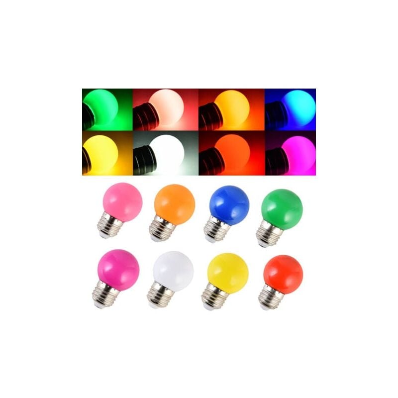 foto del prodotto snq 40 lampadine colorate scena natalizia tendone rosso decorazione per le vacanze led colorato piccola bolla colorata e27led1w lampadina