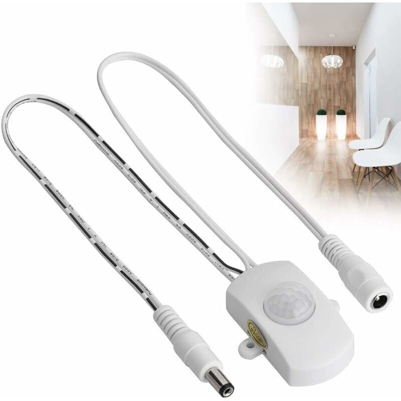 foto del prodotto snq 4a dc 5 24v mini pir sensore di movimento a infrarossi interruttore striscia led flessibile, bianco nero bianco 