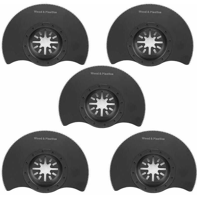 foto del prodotto snq 5 pezzi 88mm lame per seghe circolari oscillanti multiutensile set di accessori per utensili da taglio di riparazione in acciaio al carbonio