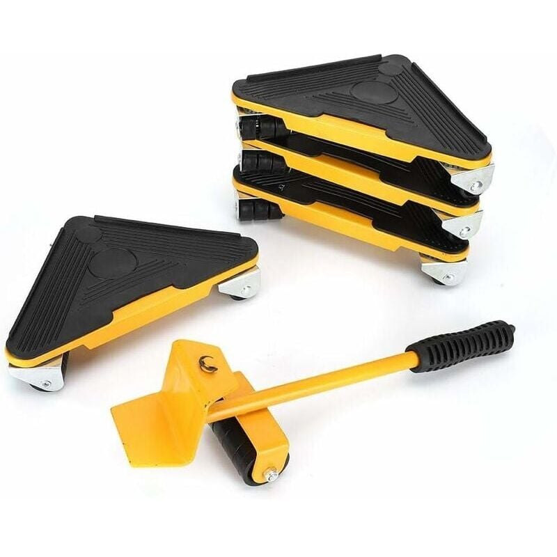 foto del prodotto snq 5 pezzi set di utensili per traslochi mobili, sollevatore di trasporto, rullo, barra, kit manuale