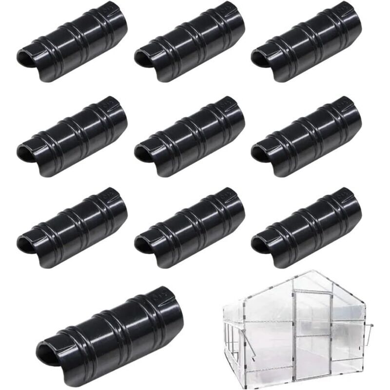 foto del prodotto snq 50 pezzi di clip per tubi da giardino, clip in plastica per kit di connettori per tubi con clip per pellicola per serre, per capannoni con