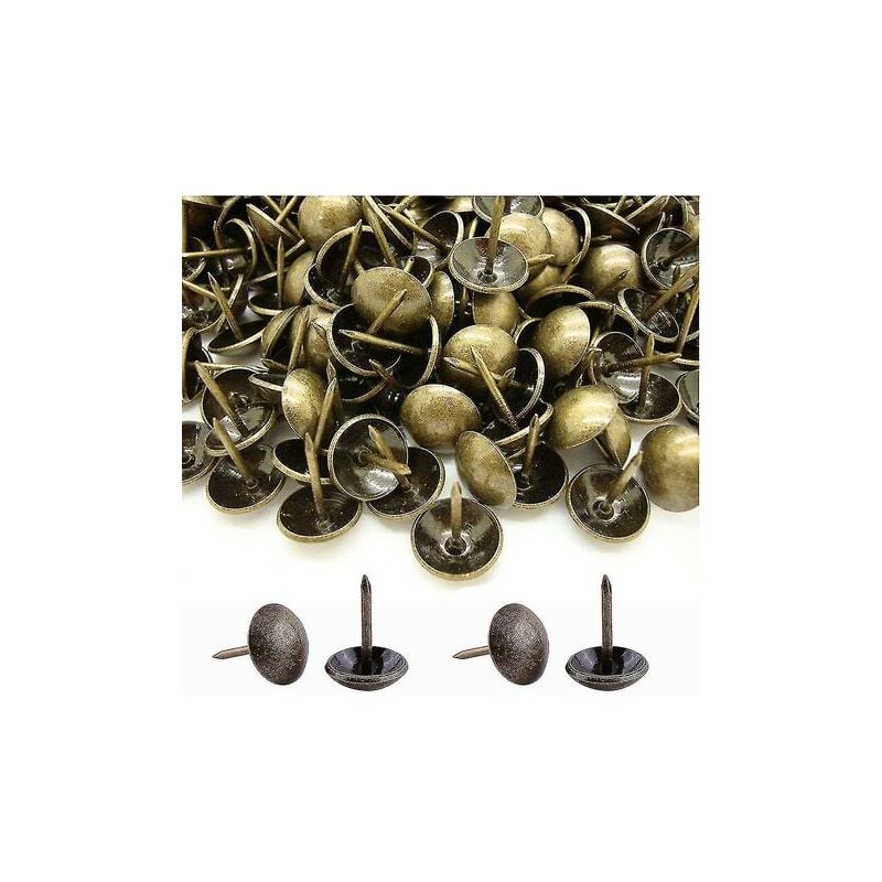 foto del prodotto snq 500 pezzi clous tapissier, tapisserie d ameublement decorative robuste 17x11 mm