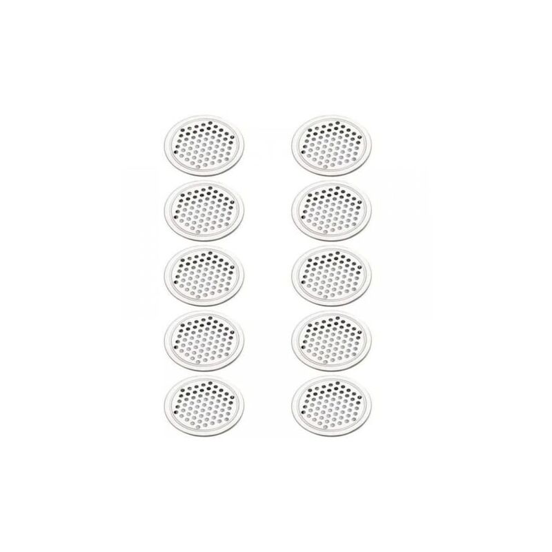 foto del prodotto snq 53mm 20 pezzi griglia di ventilazione rotonda in acciaio inossidabile copertura di sfiato dell aria cerchio per armadietto credenza griglia di