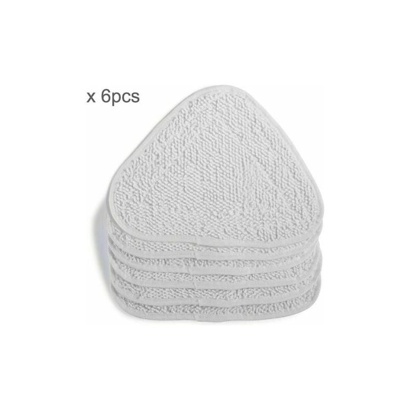 foto del prodotto snq 6 coperture di ricambio per pulitore a vapore vileda, copertura di ricambio per mocio a spruzzo caldo 100, confezione famiglia, bianco
