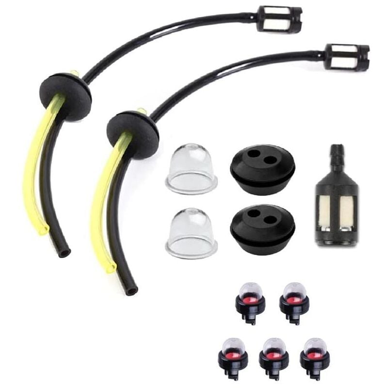 foto del prodotto snq 7 pi ce tuyaux d essence avec filtre, 5 pack general snap in primer bulb,tuyau de carburant pour d broussailleuse, tuyaux d essence durite avec