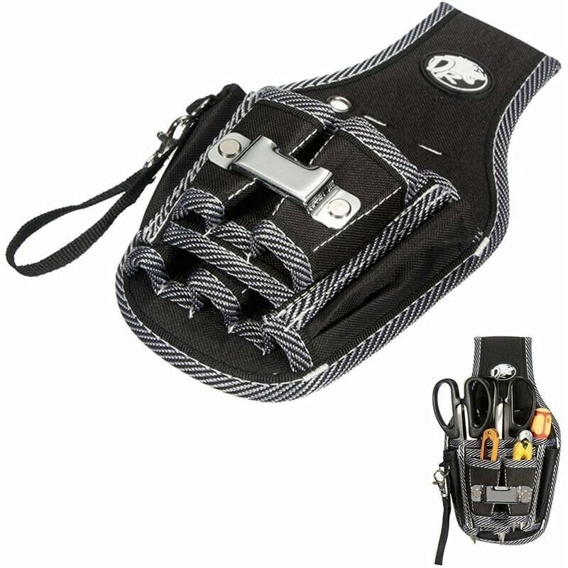 foto del prodotto snq 9 in 1 borsa portautensili borsa da cintura portautensili per elettricista borsa da cintura multifunzione kit di cacciaviti supporto per fai da
