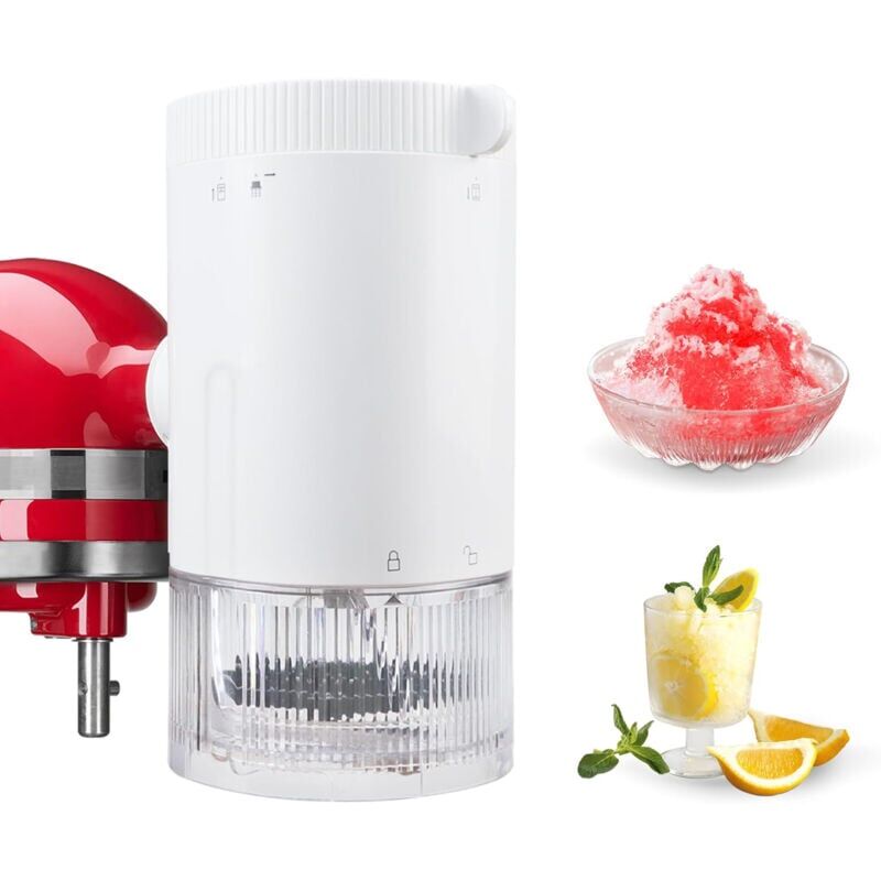 foto del prodotto snq accessoire pour glace raser pour batteurs sur socle kitchenaid, accessoire pour rasoir glace, accessoire pour c ne neige, blanc