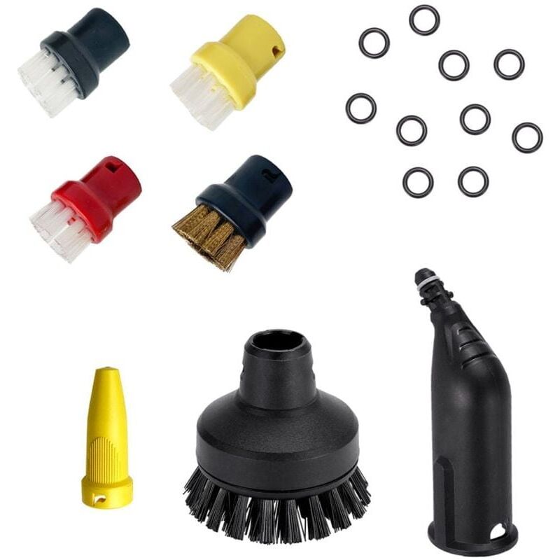 foto del prodotto snq accessoires de nettoyeur vapeur compatibles avec karcher, brosse ronde, grande buse de brosse ronde, pi ces de rechange, compatibles avec
