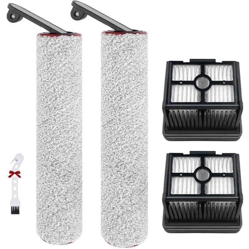 foto del prodotto snq accessoires pour dreame h12 pro h12 dual pi ces de rechange pour aspirateur eau et poussi re, 2 brosse rotative 2 filtres hepa 1 brosse