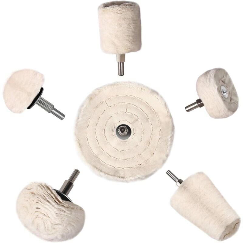 foto del prodotto snq accessori per lucidatura, cacciavite a batteria, mola tampone cono per lucidatura, kit spazzola conica, velluto di cotone, per trapano