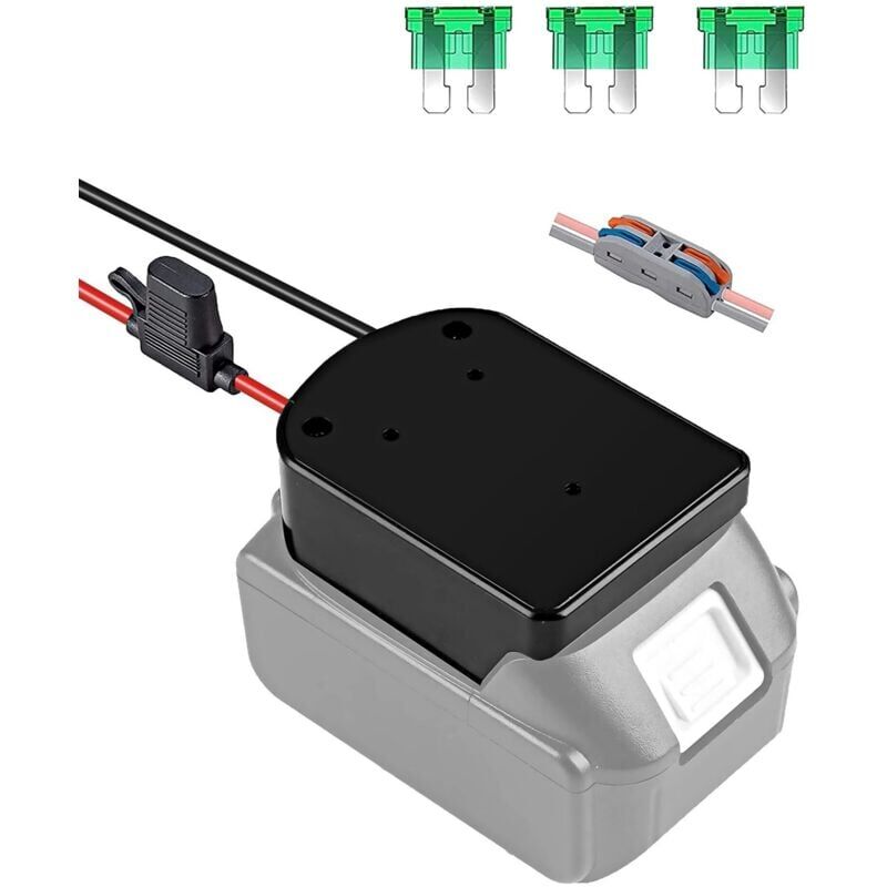 foto del prodotto snq adaptateur de batterie 18 v pour batterie makita 18 v avec c ble de 14 awg, convertisseur de batterie, jouet pour mettre niveau, modifier