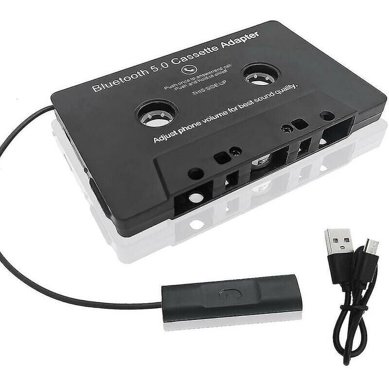 foto del prodotto snq adattatore convertitore universale per cassette bluetooth 5.0 per auto, nastro per adattatore stereo aux per musica, cassetta