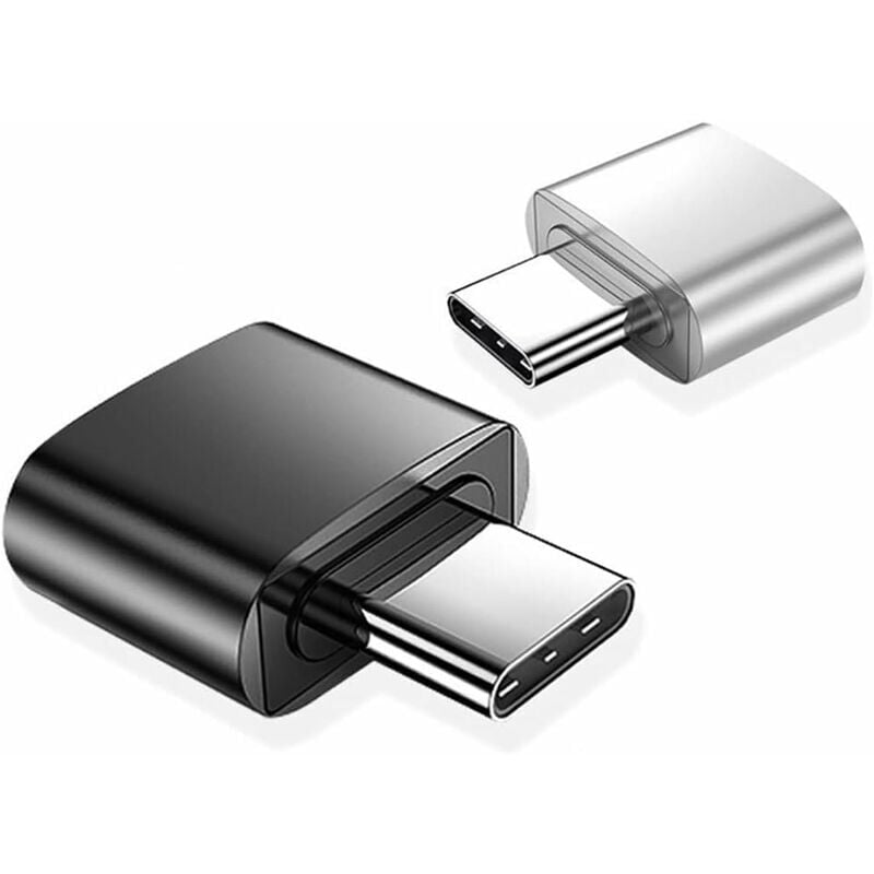 foto del prodotto snq adattatore da usb c a usb confezione da 2 , adattatore da usb femmina a usb c maschio, convertitore da tipo c a usb a, compatibile con