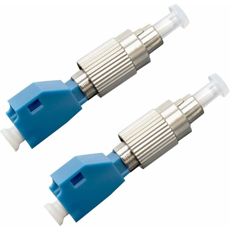 foto del prodotto snq adattatore in fibra ottica, connettore in fibra ottica, fc maschio 2,5 mm a lc femmina 1,25 mm, adattatore per cavo in fibra ottica, 2 pezzi