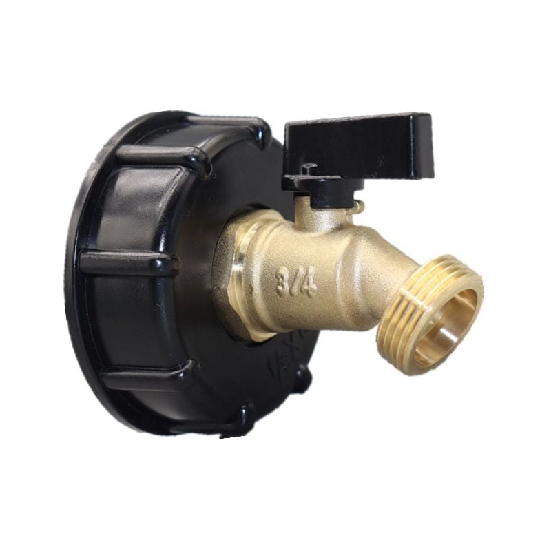 foto del prodotto snq adattatore per serbatoio dell acqua ibc s60x60, connettore per serbatoio dell acqua a tenuta stagna 275 330, valvola per rubinetto in ottone
