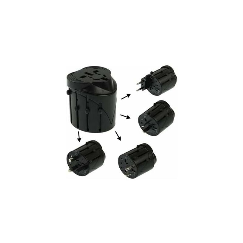 foto del prodotto snq adattatore presa tutto in uno, 2 porte usb e una porta type c