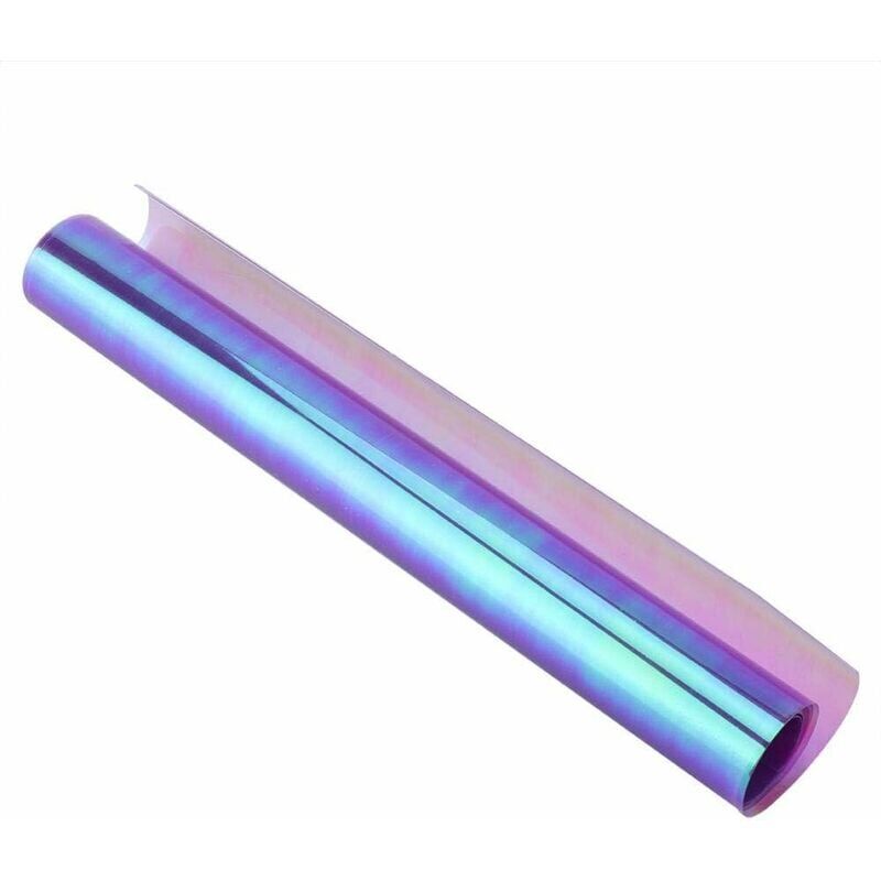 foto del prodotto snq adesivo per pellicola per fari auto, pellicola protettiva per vernice auto colorata per fari auto uv 30 100 cm viola 
