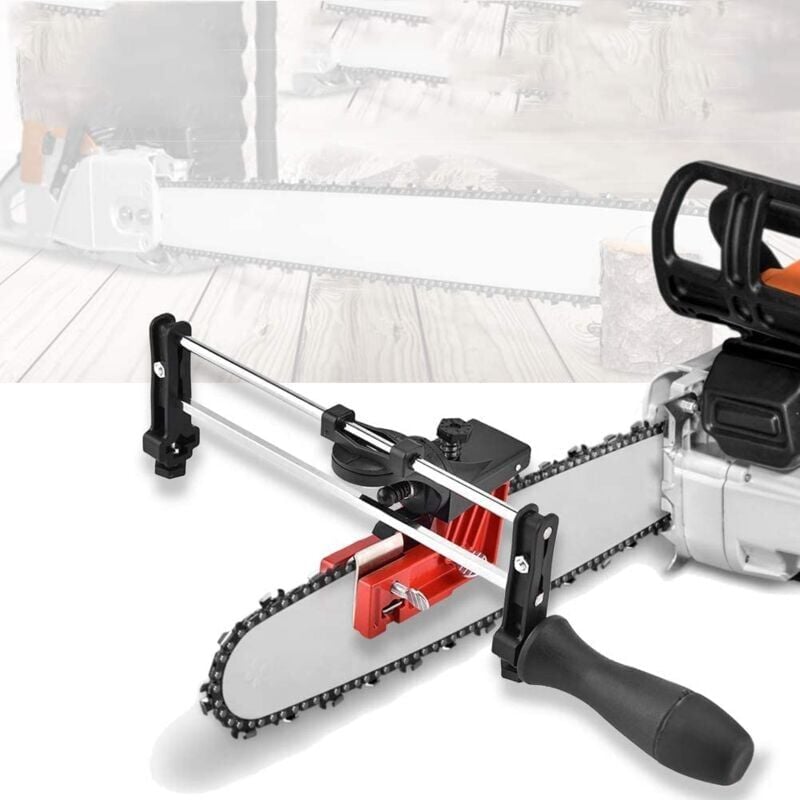 foto del prodotto snq affilatrice per catene per motoseghe , utensile guida per motosega in metallo per calibratore manuale per catene montato sulla barra lima per