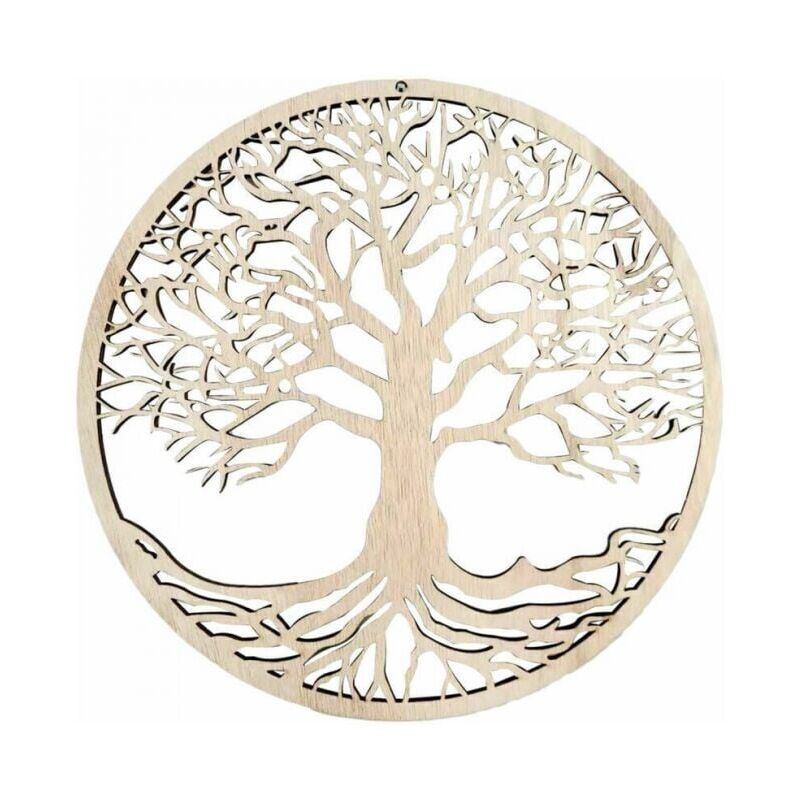 foto del prodotto snq albero della vita decorazione da parete in legno opera d arte appesa decorazione per la casa albero della vita in legno decorazione pendente