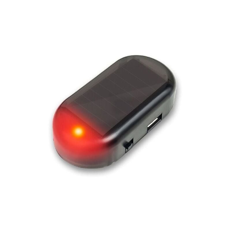 foto del prodotto snq allarme auto led luce solare di sicurezza sistema antifurto fittizio lampeggiante lampada rossa