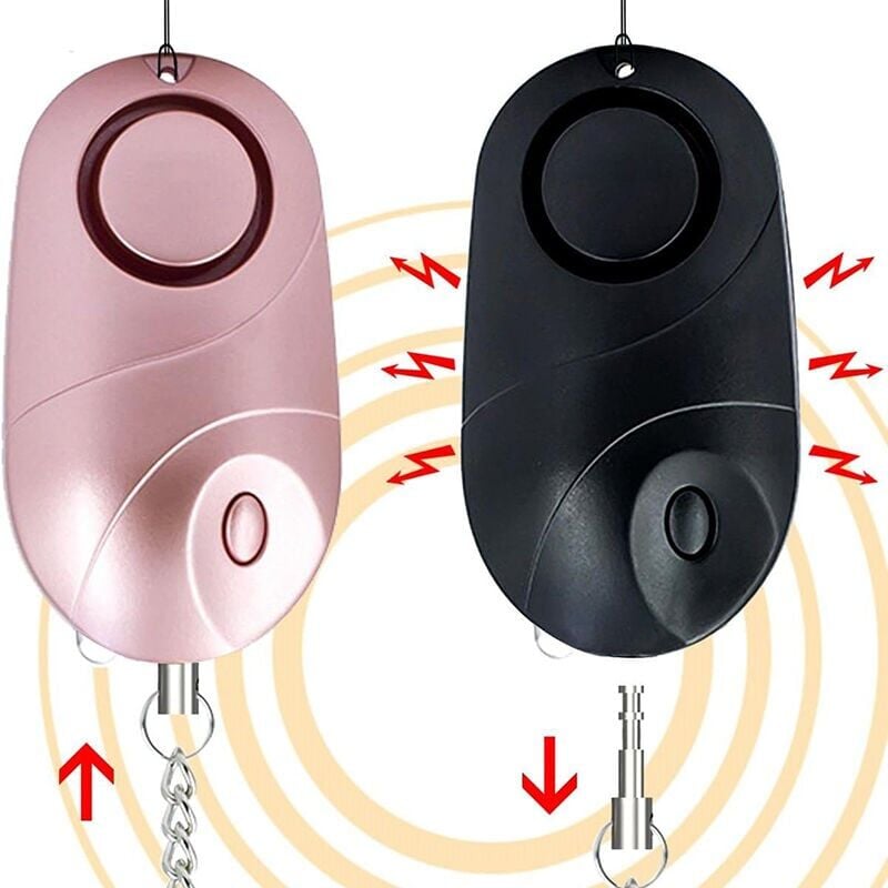 foto del prodotto snq allarmi tascabili, sirena di allarme, allarme di sicurezza di emergenza personale da 130 decibel con luci led, allarme di prevenzione della