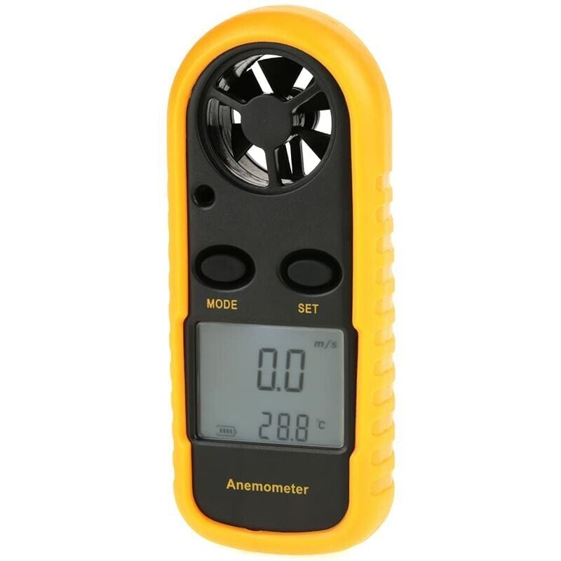 foto del prodotto snq anemometro digitale portatile con display lcd misuratore di velocit del vento con termometro digitale misuratore di velocit dell aria e