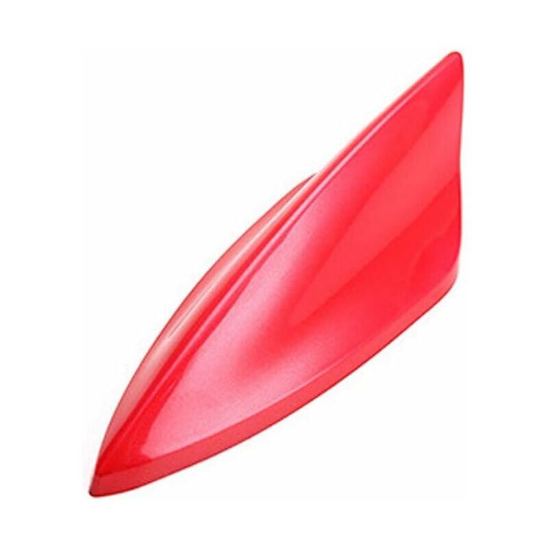 foto del prodotto snq antenna per auto, antenna a pinna di squalo per auto, antenna universale a pinna di squalo per tetto con base adesiva impermeabile, rossa