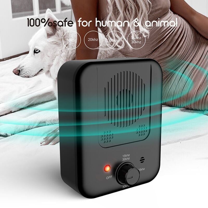 foto del prodotto snq anti abbaio per cani, anti abbaio ad ultrasuoni, dispositivo anti abbaio automatico per cani da 33 piedi, impermeabile, per cani di piccola e
