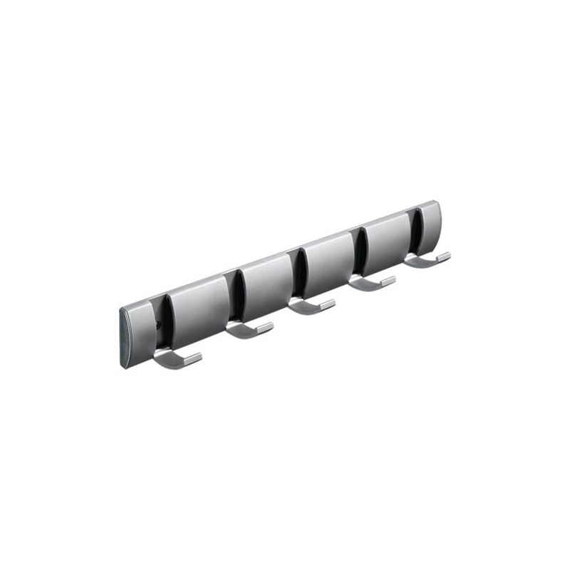 foto del prodotto snq appendiabiti da parete 40 cm 5 flip con 5 ganci a scomparsa