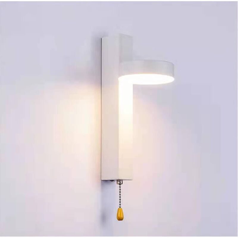 foto del prodotto snq applique applique 9w illuminazione tricolore applique selezionabile con interruttore a tirante per soggiorno, camera da letto, scale, cucina
