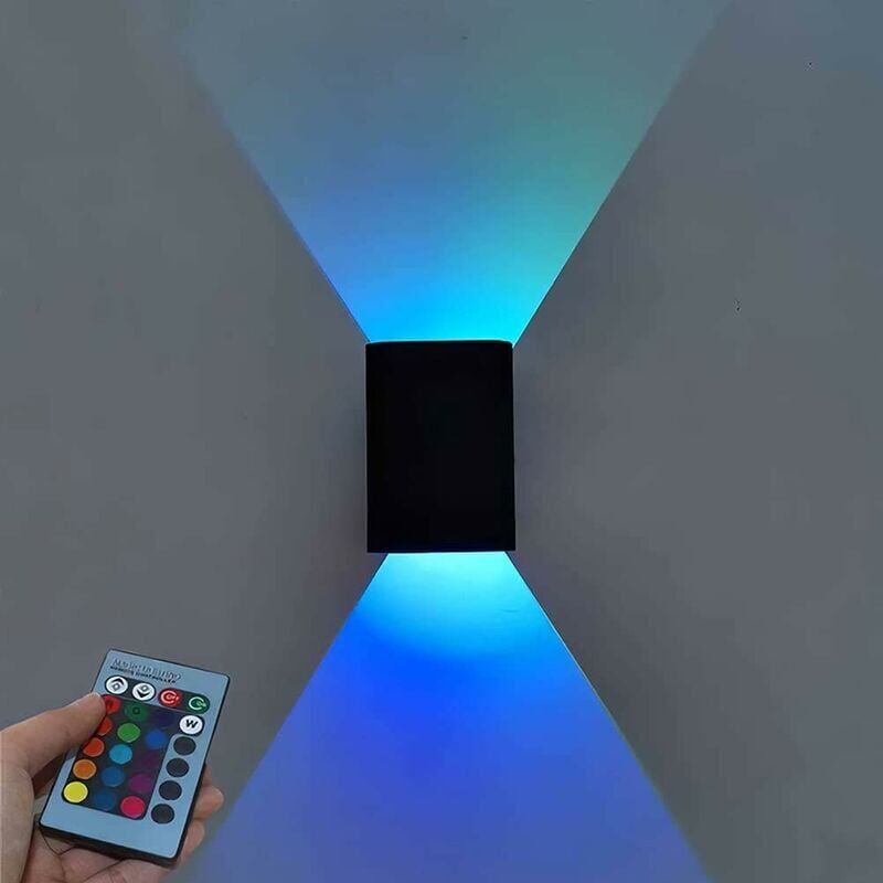 foto del prodotto snq applique led da parete per interni da 5 w luce ambientale con dimmer rgb faretto moderno da incasso illuminazione da parete in alluminio