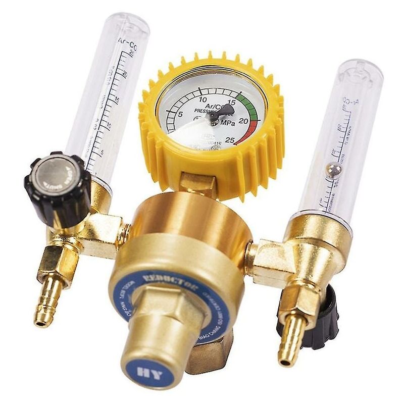 foto del prodotto snq argon co2 riduttore di pressione mig tig misuratore di debito vanne de control regolatore del gas di saldatura double tube bubbl