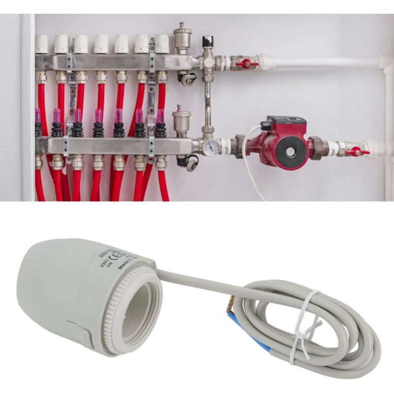 foto del prodotto snq attuatore termico elettrico , valvola di riscaldamento a pavimento impermeabile ip54, collettore attuatore termico elettrico 2w per termostato