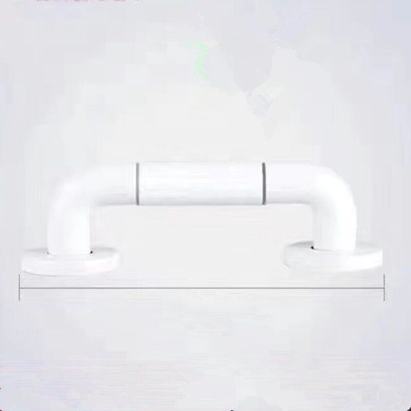 foto del prodotto snq barra di sostegno per wc bianca da 40 cm, barre di sostegno per bagno con antiscivolo, maniglia in acciaio inossidabile, supporto per doccia